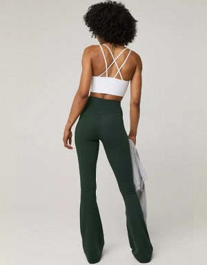 By Aerie Real Me High Waisted Crossover Flare Legging