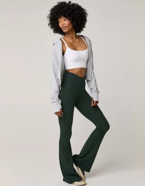 By Aerie Real Me High Waisted Crossover Flare Legging