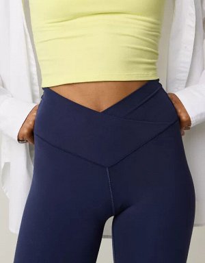 By Aerie Real Me High Waisted Crossover Flare Legging