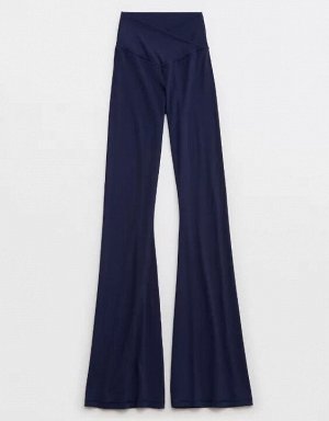 By Aerie Real Me High Waisted Crossover Flare Legging