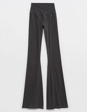 By Aerie Real Me High Waisted Crossover Flare Legging