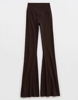 By Aerie Real Me High Waisted Crossover Flare Legging