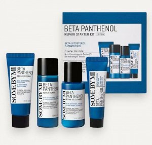 Набор миниатюр с пантенолом для восстановления кожи SOME BY MI Beta Panthenol Repair Starter KIT (гель для умывания, тонер, сыворотка, крем)