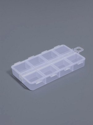 Органайзер для хранения мелочей, 8 ячеек, с подвесом, 11x6.3x1.5 см, прозрачный
