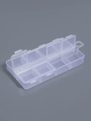Органайзер для хранения мелочей, 8 ячеек, с подвесом, 11x6.3x1.5 см, прозрачный