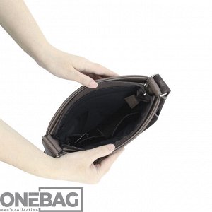 Сумка мужская ONEBAG средняя на регулируемом плечевом ремне(min:975, max:1575)