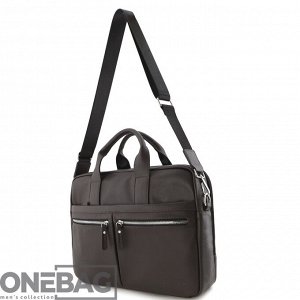 Сумка мужская ONEBAG большая на короткой ручке и регулируемом плечевом ремне(min:975, max:1575)