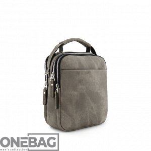 Сумка мужская ONEBAG средняя на короткой ручке и регулируемом плечевом ремне(min:975, max:1575)