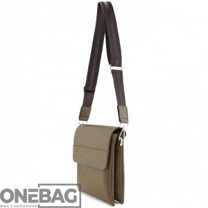 Сумка-планшет мужская ONEBAG средняя на регулируемом плечевом ремне(min:975, max:1575)