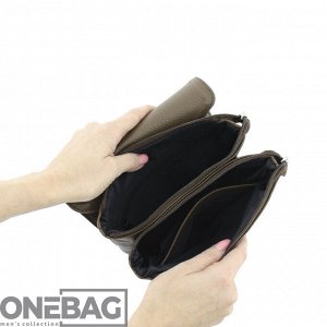 Сумка-планшет мужская ONEBAG средняя на регулируемом плечевом ремне(min:975, max:1575)
