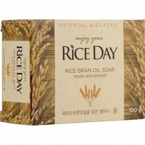 Мыло туалетное парфюмированное с мягким маслом рисовых отрубей LION Rice Day Soap Smooth 100г