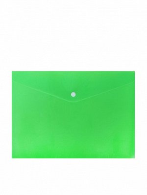 Папка-конверт на кнопке, А4, 180 мкм, «Цветной», МИКС