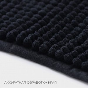 Коврик для дома LaDо́m, букли, плотность 1000 г, 50x80 см, графитовый