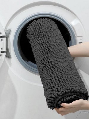 Коврик для дома LaDо́m, букли, плотность 1100 г, 50x80 см, графитовый