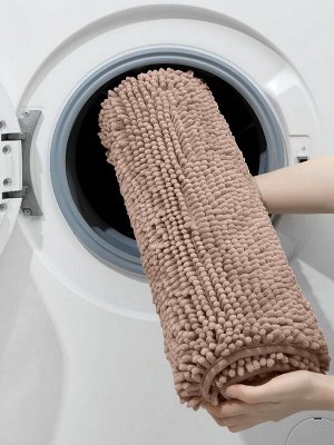 Коврик для дома LaDо́m, букли, плотность 1100 г, 50x80 см, коричневый