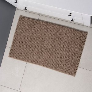 Коврик для дома LaDо́m, букли, плотность 1100 г, 50x80 см, коричневый