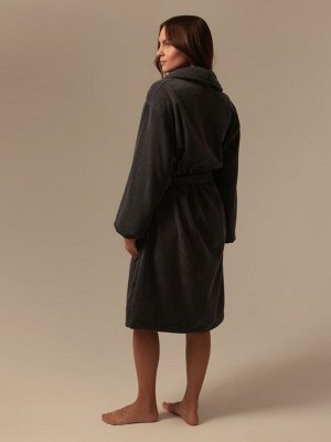 Халат махровый женский SL HOME: Basic "Гри Сандре", 100% хлопок, 420 г/м2