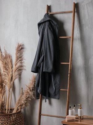 Халат махровый женский SL HOME: Basic "Гри Сандре", 100% хлопок, 420 г/м2