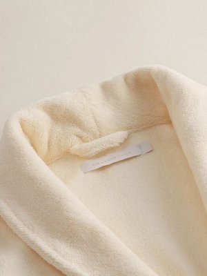 Халат махровый женский SL HOME: Basic "Айвори", размер XL, 100% хлопок, 420 г/м2