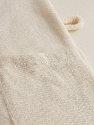 Халат махровый женский L HOME: Basic "Айвори", 100% хлопок, 420 г/м2