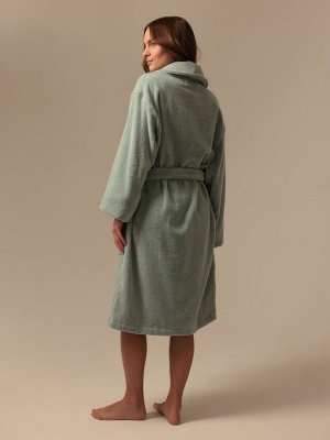 Халат махровый женский SL HOME: Basic "Аззура", размер XL, 100% хлопок, 420 г/м2