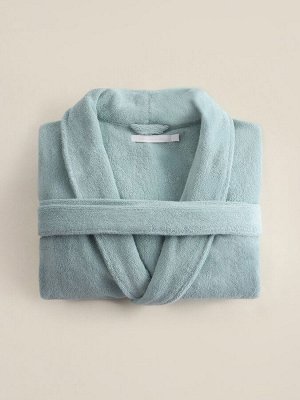 Халат махровый женский S HOME: Basic "Аззура", 100% хлопок, 420 г/м2