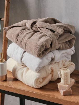 Халат махровый женский SL HOME: Basic "Блан де Блан", 100% хлопок, 420 г/м2