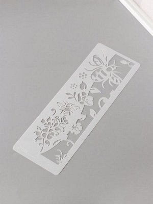 Трафарет бордюрный пластик «Пчёлы», 10x30 см