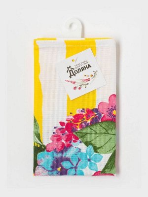 Кухонное полотенце «Доляна. Цветочный ананас», 35x60 см, 100% хлопок, 160 г/м²