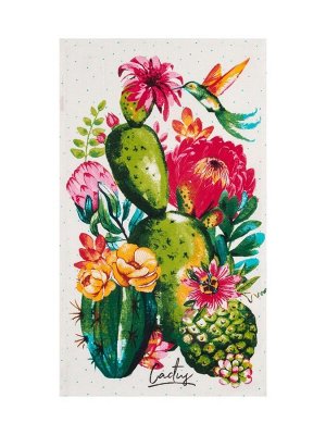 Кухонное полотенце «Доляна. Кактусы», 35x60 см, 100% хлопок, 160 г/м²