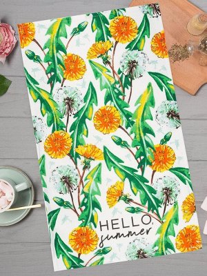 Кухонное полотенце «Доляна» Hello summer, 35x60 см, 100% хлопок, 160 г/м²