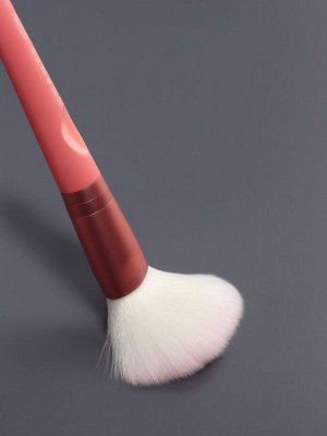 Набор кистей для макияжа «MAKEUP», 7 предметов, в тубе, цвет розовый