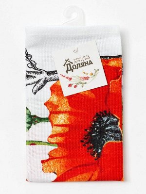 Полотенце кухонное «Маки» 35х60 см