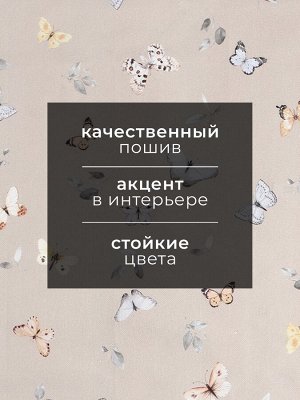 Полотенце Этель "Butterflies" 40х73 см, 100% хлопок, рогожка 186 г/м2