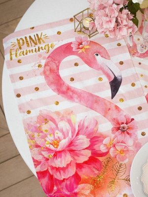 Полотенце "Этель" Pink flamingo 40х67 см, 100% хлопок, саржа 190 гр/м2