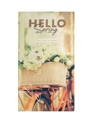 Полотенце «Этель» Hello, 40x73 см, 100% хлопок, саржа 190 г/м²