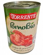 Помидоры La Torrente Помидорная мякоть кусочками Pomobio Polpa di pomidori