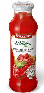 Перетертая помидорная мякоть с базиликом La Torrente Basilico