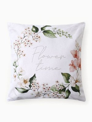 Комплект постельного белья Этель 1.5 сп Flower time 143x215 см,150x214 см, 50x70 см-2 шт., поплин 125 г/м², хлопок 100%