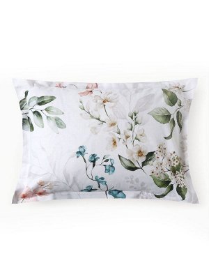 Комплект постельного белья Этель 1.5 сп Flower time 143x215 см,150x214 см, 50x70 см-2 шт., поплин 125 г/м², хлопок 100%