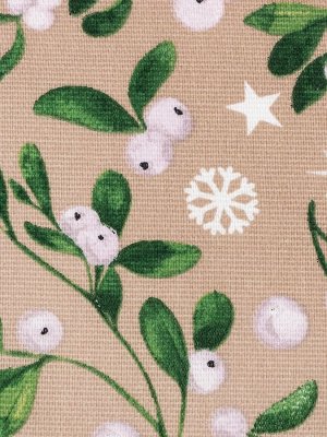 Полотенце новогоднее Доляна Frosty berries 35x60 см, 100% хл, рогожка 164 г/м²