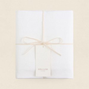 Простыня на резинке SL Home Natural color 90*200+30 см , сатин, 140 гр/м2, 100% хлопок