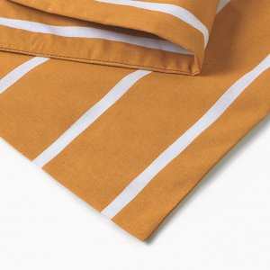 Наволочка Этель "Mustard stripes" 50*70см, 100% хлопок, поплин 125г/м2