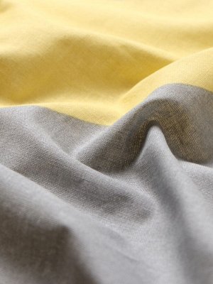 Простыня на резинке Этель Желтый Шеврон 180*200*25, 100% хлопок, поплин, 125г/м2