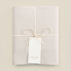 Простыня 300ТС SL Home Percale 160*235 см, молочный, 100% хлопок
