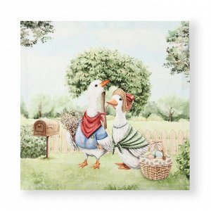 Набор столовый Family picnic, скатерть 150x220 см +/- 3 см с ВГМО, салфетки 40x40 см - 12 шт., 100% хлопок