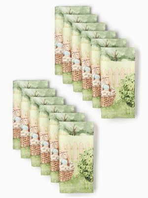 Набор столовый Family picnic, скатерть 150x220 см +/- 3 см с ВГМО, салфетки 40x40 см - 12 шт., 100% хлопок