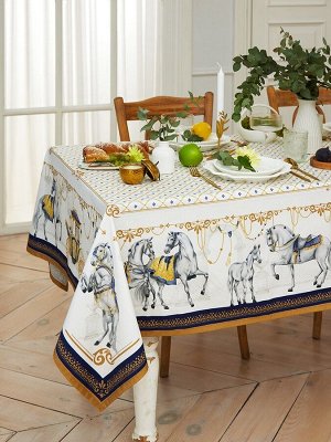 Набор столовый Classic, скатерть 150x220 см +/- 3 см с ВГМО, салфетки 40x40 см - 12 шт., 100% хлопок