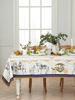 Набор столовый Classic, скатерть 150x220 см +/- 3 см с ВГМО, салфетки 40x40 см - 12 шт., 100% хлопок