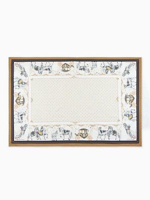 Набор столовый Classic, скатерть 150x220 см +/- 3 см с ВГМО, салфетки 40x40 см - 12 шт., 100% хлопок